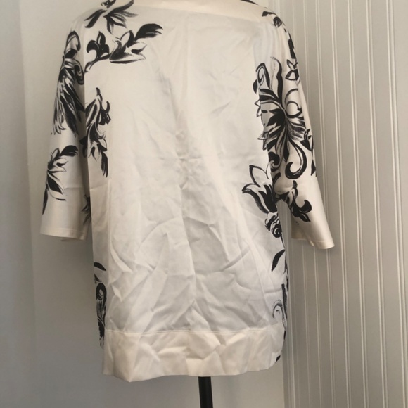 Luxury Designer Silk St John Classic Top - Picture 3 of 5